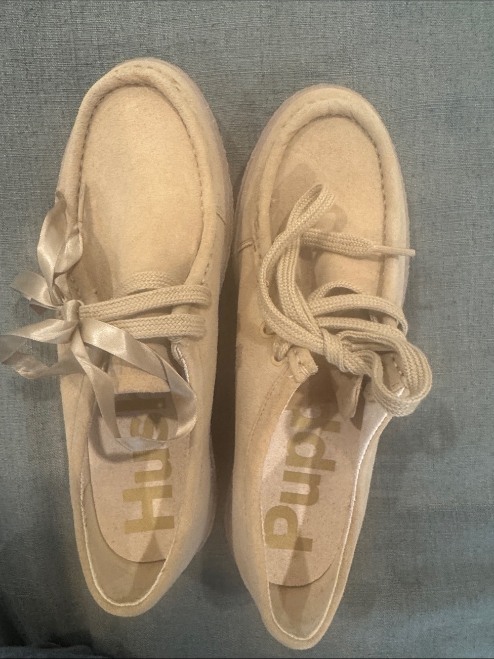 Hush Puppies Suede Platform. Nwot.